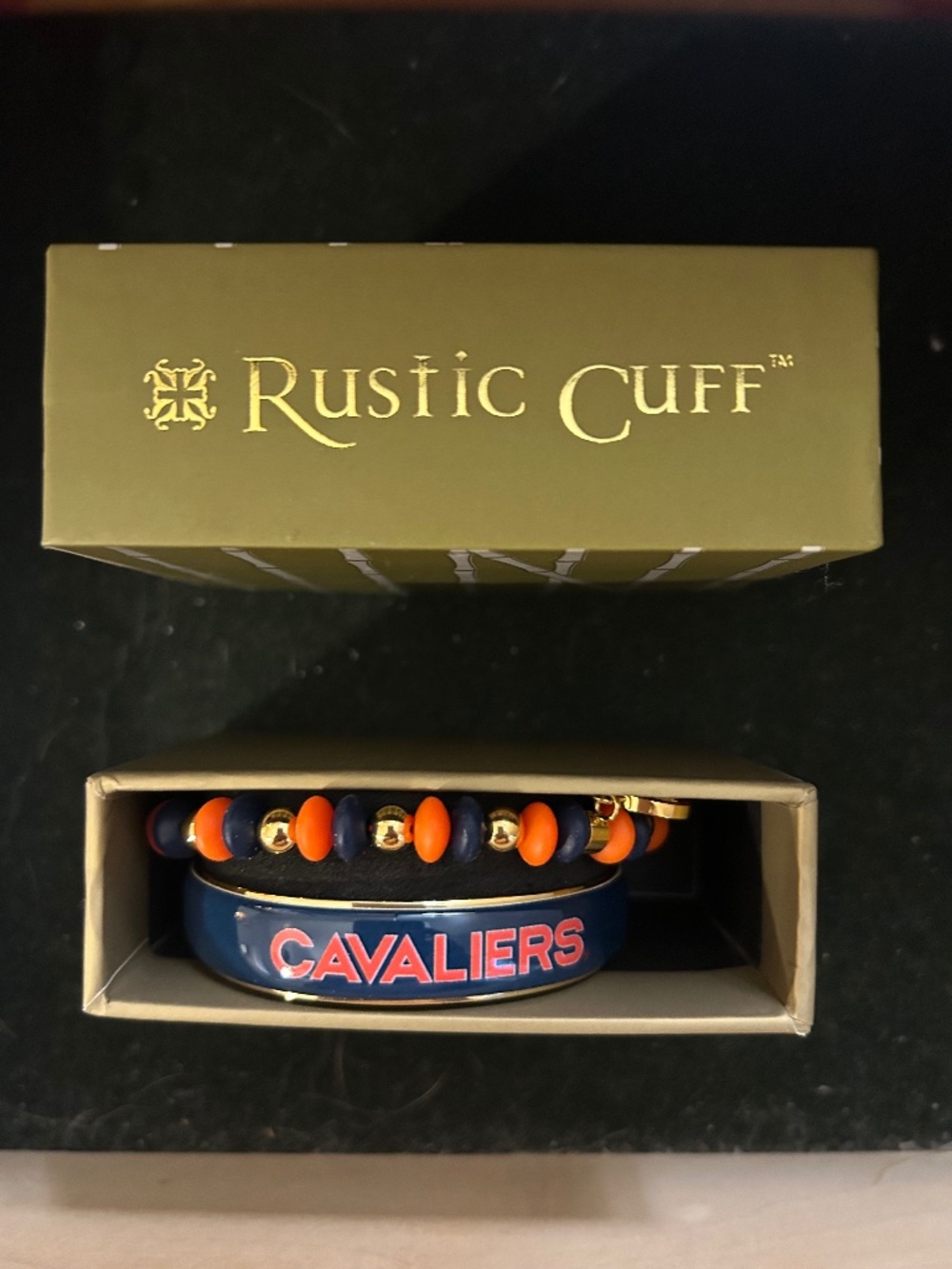 Rustic Cuff Bracelet Set - UVA Cavaliers